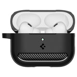 Casti Spigen Rugged Armor (ACS09822), Apple AirPods Pro 3, Negru Mat