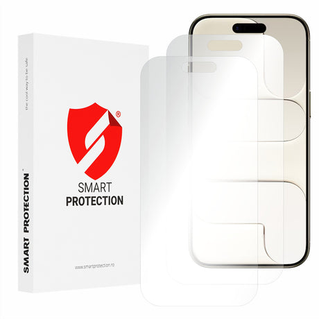 Folie de protectie Smart Protection Premium Classic (set de 2) compatibil cu iPhone 17 Air, Transparent