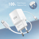 Incarcator Lito (LC11), Type-C Output, PD30W, GaN, Real Time Protection, EU Plug, Negru
