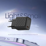 Incarcator Lito (LC17), Type-C Output, PD30W, GaN, PC Fireproof, EU Plug, Negru