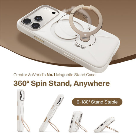 Husa de protectie Torras QPRO Silicone Series compatibil cu iPhone 17 Pro, Alb