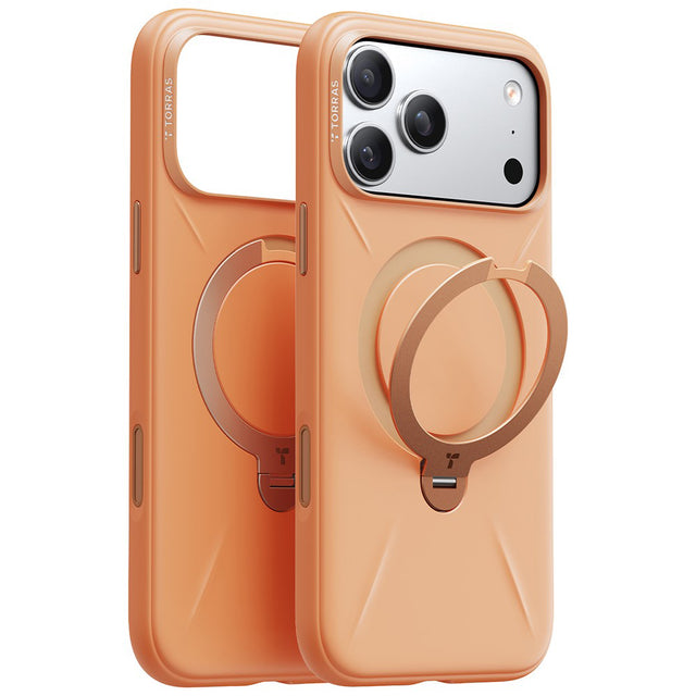 Husa de protectie Torras QPRO Silicone Series compatibil cu iPhone 17 Pro, Portocaliu