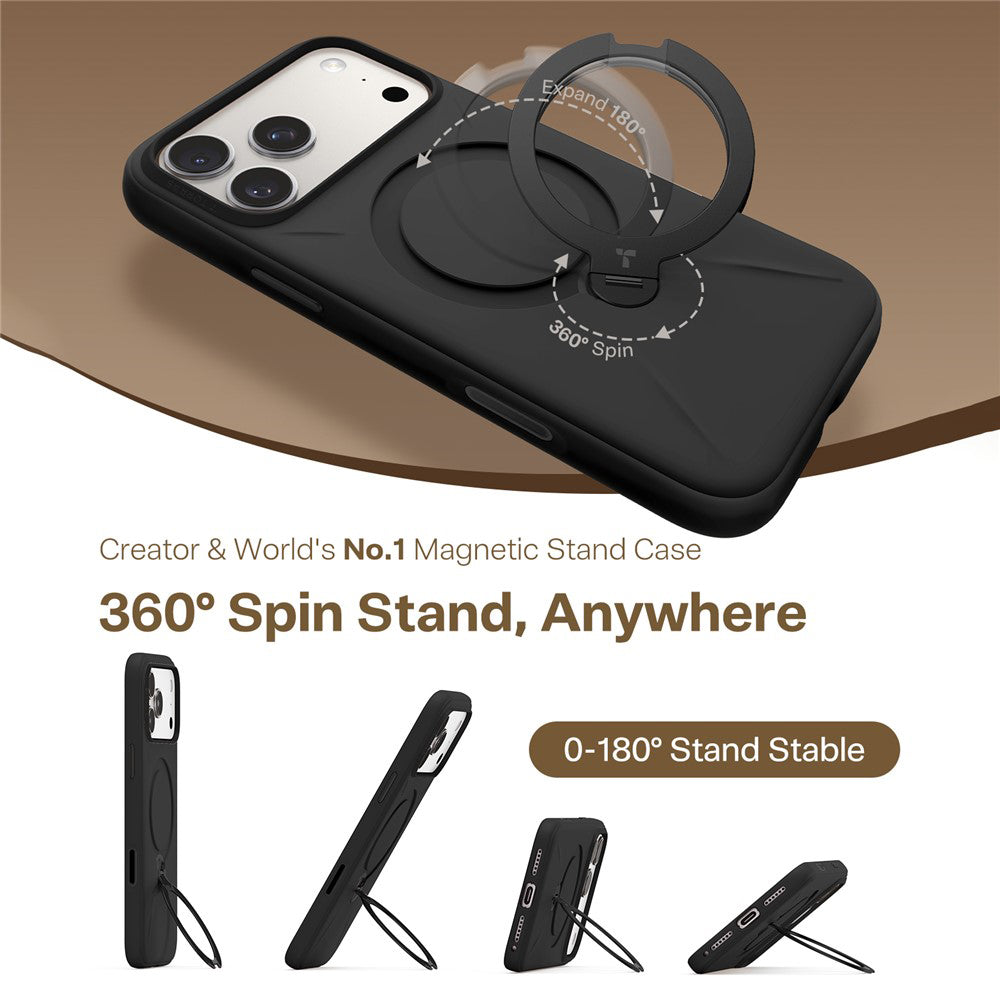 Husa de protectie Torras QPRO Silicone Series compatibil cu iPhone 17 Pro, Negru