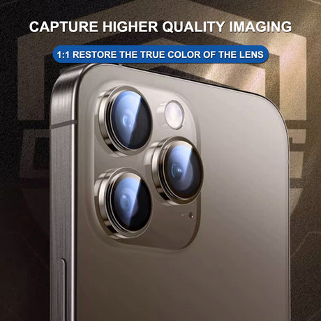 Folie de protectie Lito Titanium AR Camera Glass compatibil cu iPhone 17 Air, Light Gold