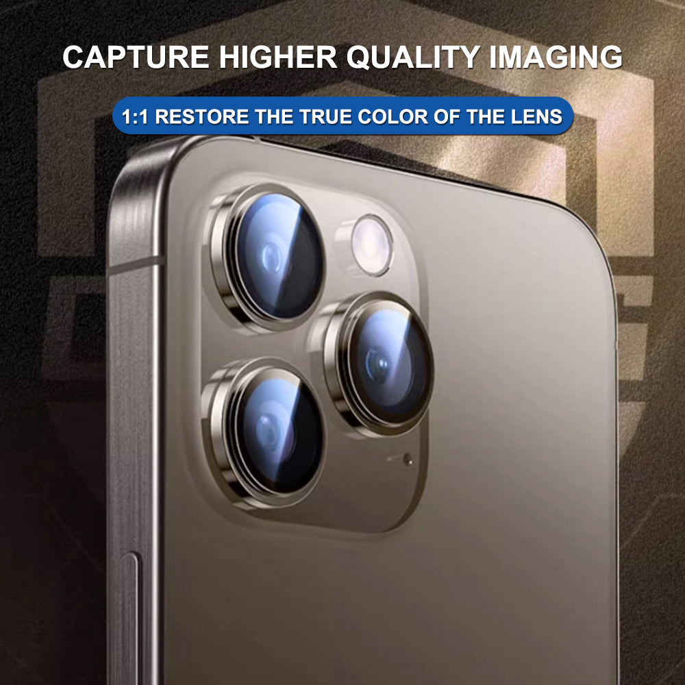 Folie de protectie Lito Titanium AR Camera Glass compatibil cu iPhone 17, Albastru Deschis