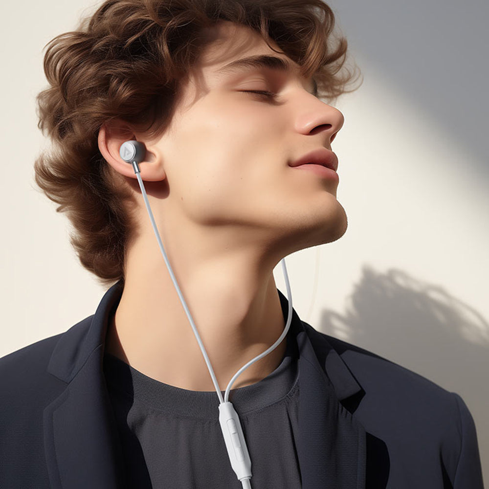 Casti Acefast L8, USB-C, In-ear, Gri