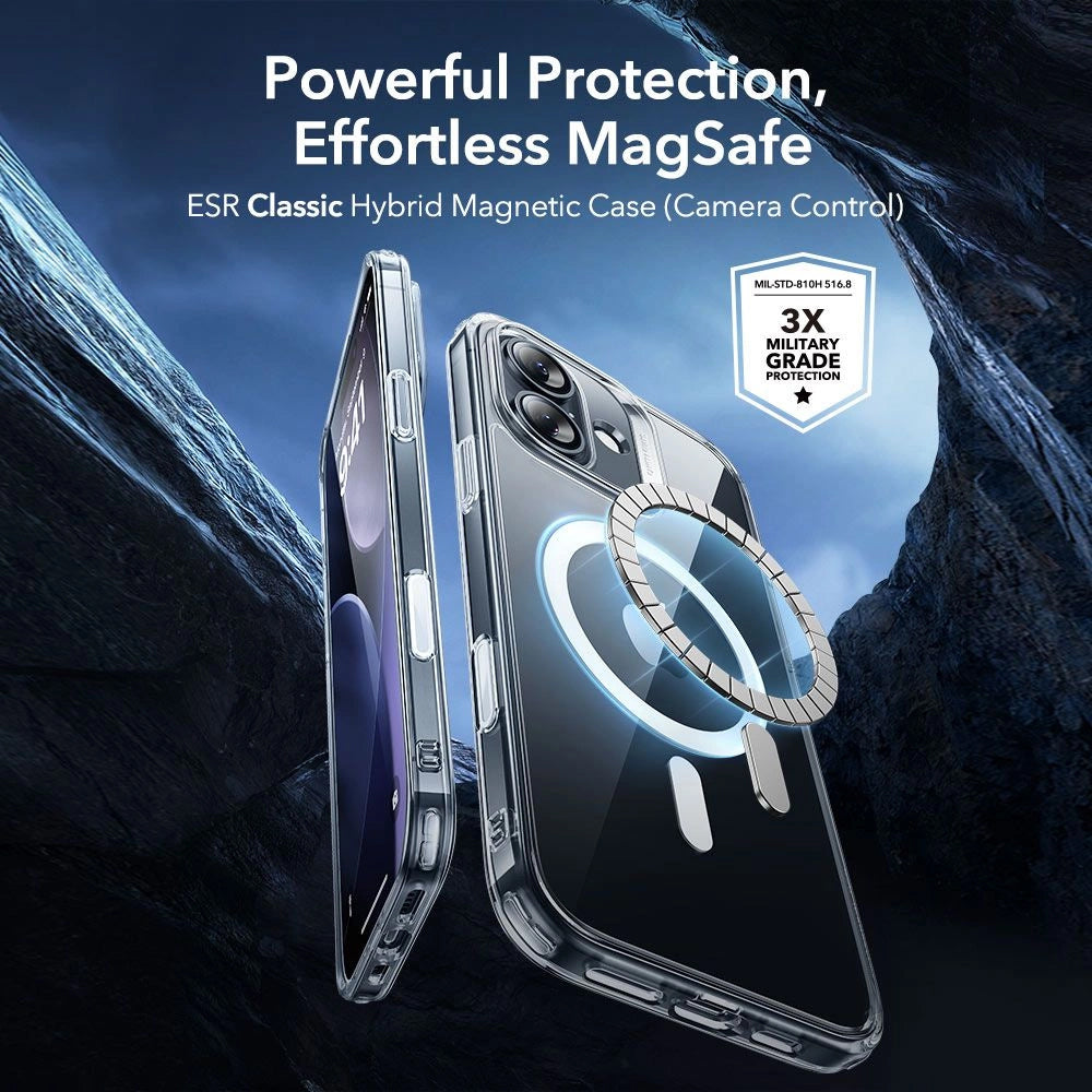 Folie de protectie ESR Classic Hybrid HaloLock compatibil cu iPhone 17, Transparent