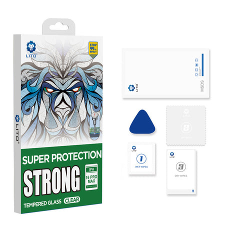 Folie de protectie Lito D+ Max Strong compatibil cu iPhone 17 Air, Negru