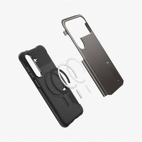 Husa de protectie Spigen Slim Armor MagSafe (ACS10230) compatibil cu Samsung Galaxy S25 FE, Gunmetal