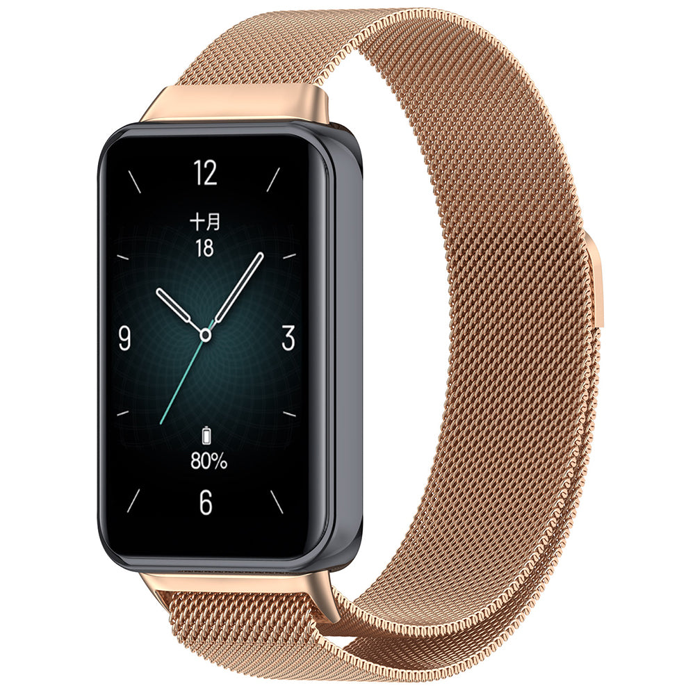Curea smartwatch Techsuit Watchband (W009) compatibil cu Honor Band 9, Roz Auriu