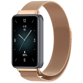 Curea smartwatch Techsuit Watchband (W009) compatibil cu Honor Band 9, Roz Auriu