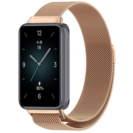 Curea smartwatch Techsuit Watchband (W009) compatibil cu Honor Band 9, Roz Auriu