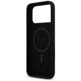 Husa de protectie Guess Silicone Logo Strass 4G MagSafe (GUHMP17XM4DGPK) compatibil cu iPhone 17 Pro Max, Negru