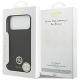 Husa de protectie Guess Silicone Logo Strass 4G MagSafe (GUHMP17XM4DGPK) compatibil cu iPhone 17 Pro Max, Negru