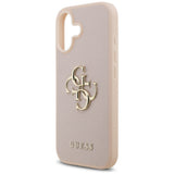 Husa de protectie Guess Hardcase 4G Grained Big and Classic Logo (GUHCP17SPGT4MBP) compatibil cu iPhone 17, Roz