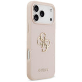 Husa de protectie Guess Hardcase 4G Grained Big and Classic Logo (GUHCP17XPGT4MBP) compatibil cu iPhone 17 Pro Max, Roz