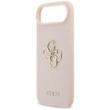 Husa de protectie Guess Hardcase 4G Grained Big and Classic Logo (GUHCP17MPGT4MBP) compatibil cu iPhone 17 Air, Roz