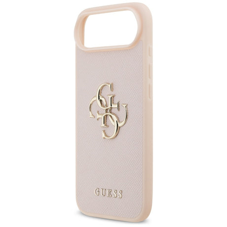 Husa de protectie Guess Hardcase 4G Grained Big and Classic Logo (GUHCP17MPGT4MBP) compatibil cu iPhone 17 Air, Roz