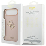 Husa de protectie Guess Hardcase 4G Grained Big and Classic Logo (GUHCP17MPGT4MBP) compatibil cu iPhone 17 Air, Roz