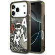 Husa de protectie Karl Lagerfeld Liquid Glitter Choupette Logo MagSafe (KLHMP17LLCHSCTDK) compatibil cu iPhone 17 Pro, Negru