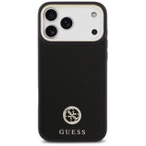 Husa de protectie Guess Grained Strass Logo MagSafe (GUHMP17XPGCRMDEK) compatibil cu iPhone 17 Pro Max, Negru