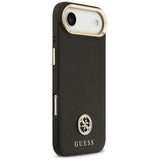 Husa de protectie Guess Grained Strass Logo MagSafe (GUHMP17MPGCRMDEK) compatibil cu iPhone 17 Air, Negru
