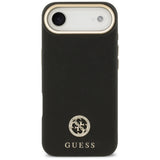 Husa de protectie Guess Grained Strass Logo MagSafe (GUHMP17MPGCRMDEK) compatibil cu iPhone 17 Air, Negru