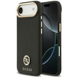 Husa de protectie Guess Grained Strass Logo MagSafe (GUHMP17MPGCRMDEK) compatibil cu iPhone 17 Air, Negru