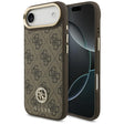 Husa de protectie Guess 4G Strass Logo MagSafe (GUHMP17MP4GRMDEW) compatibil cu iPhone 17 Air, Maro
