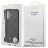 Husa de protectie Guess Hardcase 4G Charm Cradle MagSafe (GUHMP17SGF4GCK) compatibil cu iPhone 17, Negru