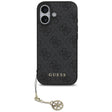 Husa de protectie Guess Hardcase 4G Charm Cradle MagSafe (GUHMP17SGF4GCK) compatibil cu iPhone 17, Negru