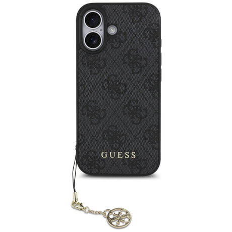 Husa de protectie Guess Hardcase 4G Charm Cradle MagSafe (GUHMP17SGF4GCK) compatibil cu iPhone 17, Negru