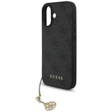 Husa de protectie Guess Hardcase 4G Charm Cradle MagSafe (GUHMP17SGF4GCK) compatibil cu iPhone 17, Negru