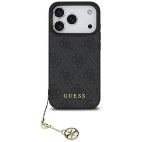 Husa de protectie Guess Hardcase 4G Charm Cradle MagSafe (GUHMP17LGF4GCK) compatibil cu iPhone 17 Pro, Negru