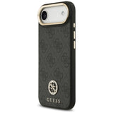 Husa de protectie Guess Hardcase 4G Strass Logo MagSafe (GUHMP17MP4GRMDEK) compatibil cu iPhone 17 Air, Negru