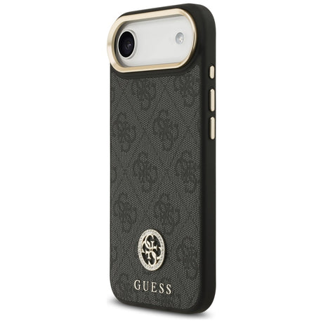 Husa de protectie Guess Hardcase 4G Strass Logo MagSafe (GUHMP17MP4GRMDEK) compatibil cu iPhone 17 Air, Negru