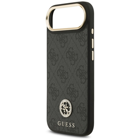 Husa de protectie Guess Hardcase 4G Strass Logo MagSafe (GUHMP17MP4GRMDEK) compatibil cu iPhone 17 Air, Negru