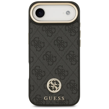 Husa de protectie Guess Hardcase 4G Strass Logo MagSafe (GUHMP17MP4GRMDEK) compatibil cu iPhone 17 Air, Negru