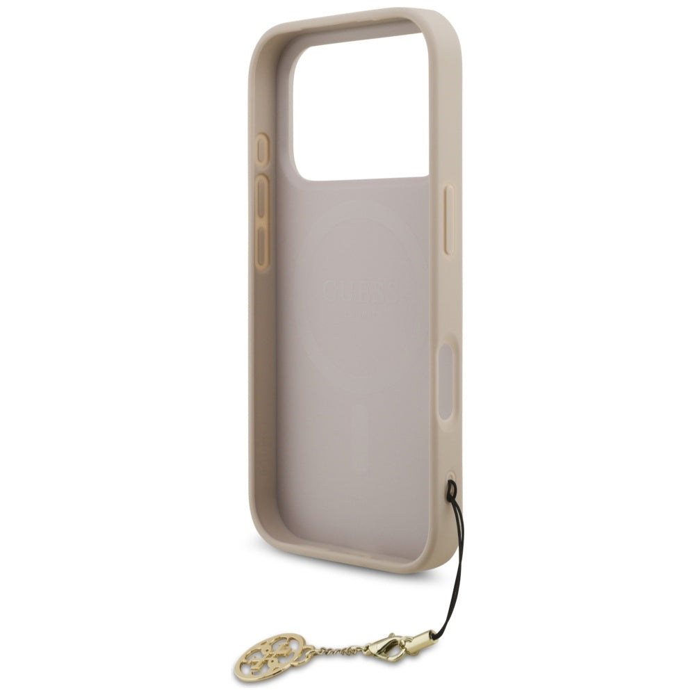 Husa de protectie Guess Hardcase 4G Charm Cradle MagSafe (GUHMP17LGF4GCP) compatibil cu iPhone 17 Pro, Roz