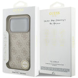 Husa de protectie Guess Hardcase 4G Charm Cradle MagSafe (GUHMP17LGF4GCP) compatibil cu iPhone 17 Pro, Roz