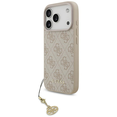 Husa de protectie Guess Hardcase 4G Charm Cradle MagSafe (GUHMP17LGF4GCP) compatibil cu iPhone 17 Pro, Roz