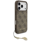 Husa de protectie Guess Hardcase 4G Charm Cradle MagSafe (GUHMP17LGF4GCW) compatibil cu iPhone 17 Pro, Maro