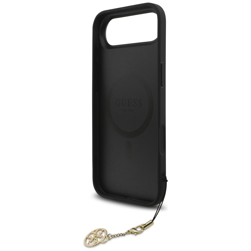 Husa de protectie Guess Hardcase 4G Charm Cradle MagSafe (GUHMP17MGF4GCK) compatibil cu iPhone 17 Air, Negru