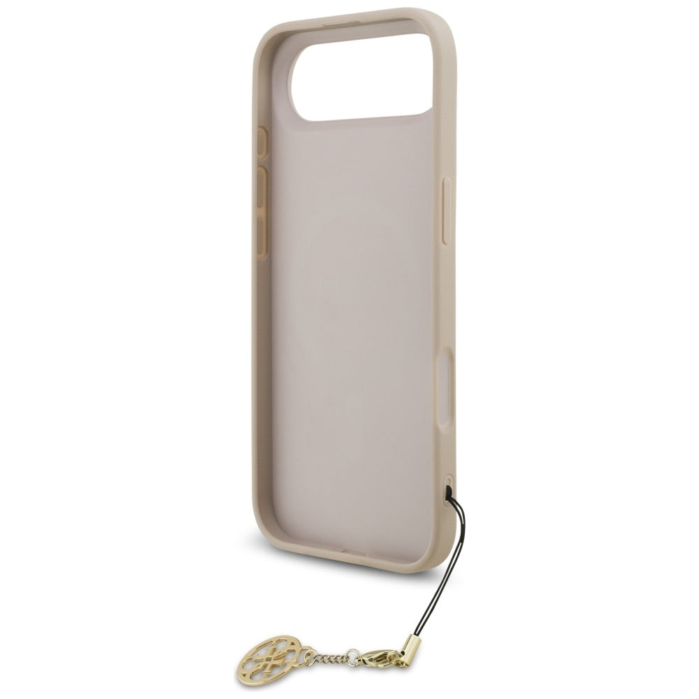 Husa de protectie Guess Hardcase 4G Charm Cradle MagSafe (GUHMP17MGF4GCP) compatibil cu iPhone 17 Air, Roz