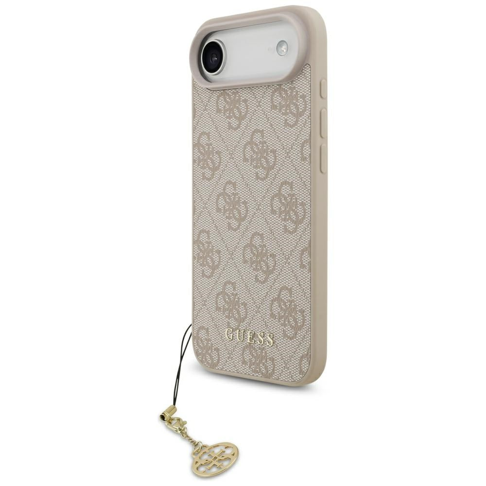 Husa de protectie Guess Hardcase 4G Charm Cradle MagSafe (GUHMP17MGF4GCP) compatibil cu iPhone 17 Air, Roz