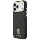 Husa de protectie Guess Hardcase 4G Strass Logo MagSafe (GUHMP17XP4GRMDEK) compatibil cu iPhone 17 Pro Max, Negru