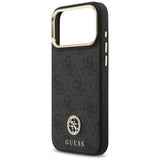 Husa de protectie Guess Hardcase 4G Strass Logo MagSafe (GUHMP17XP4GRMDEK) compatibil cu iPhone 17 Pro Max, Negru