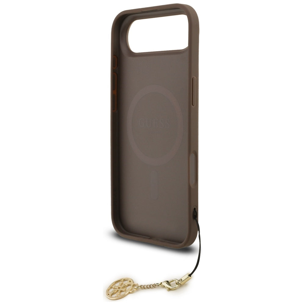 Husa de protectie Guess Hardcase 4G Charm Cradle MagSafe (GUHMP17MGF4GCW) compatibil cu iPhone 17 Air, Maro