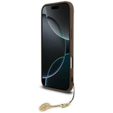 Husa de protectie Guess Hardcase 4G Charm Cradle MagSafe (GUHMP17MGF4GCW) compatibil cu iPhone 17 Air, Maro