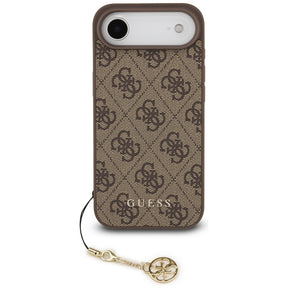 Husa de protectie Guess Hardcase 4G Charm Cradle MagSafe (GUHMP17MGF4GCW) compatibil cu iPhone 17 Air, Maro